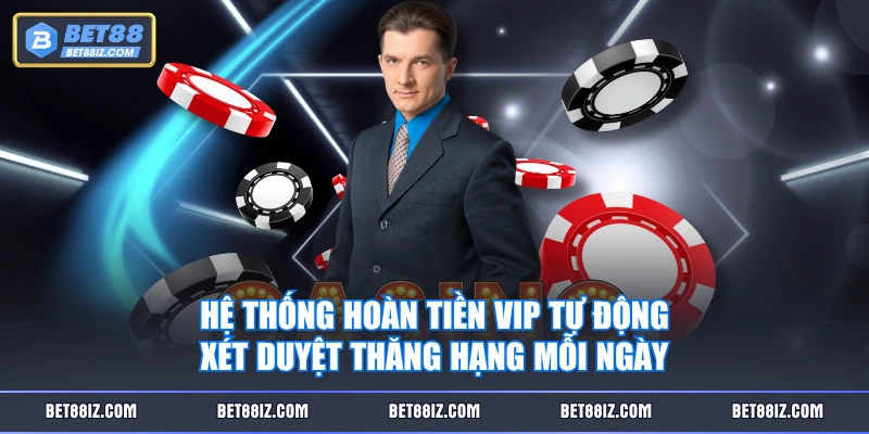 Hệ thống hoàn tiền VIP tự động xét duyệt thăng hạng mỗi ngày
